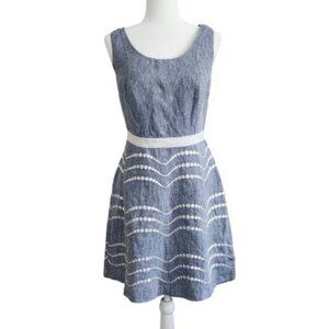Boden Chambray Dress Sz 6L